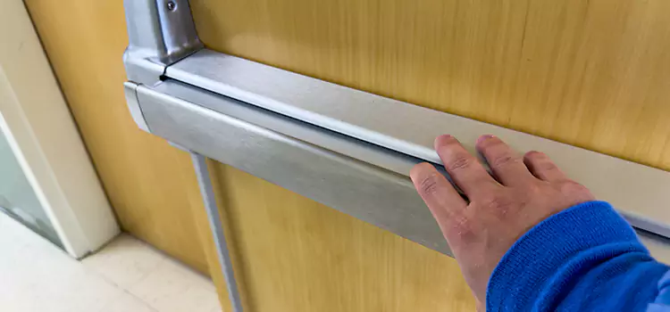 Installing a Push Bar on a Door Joliet